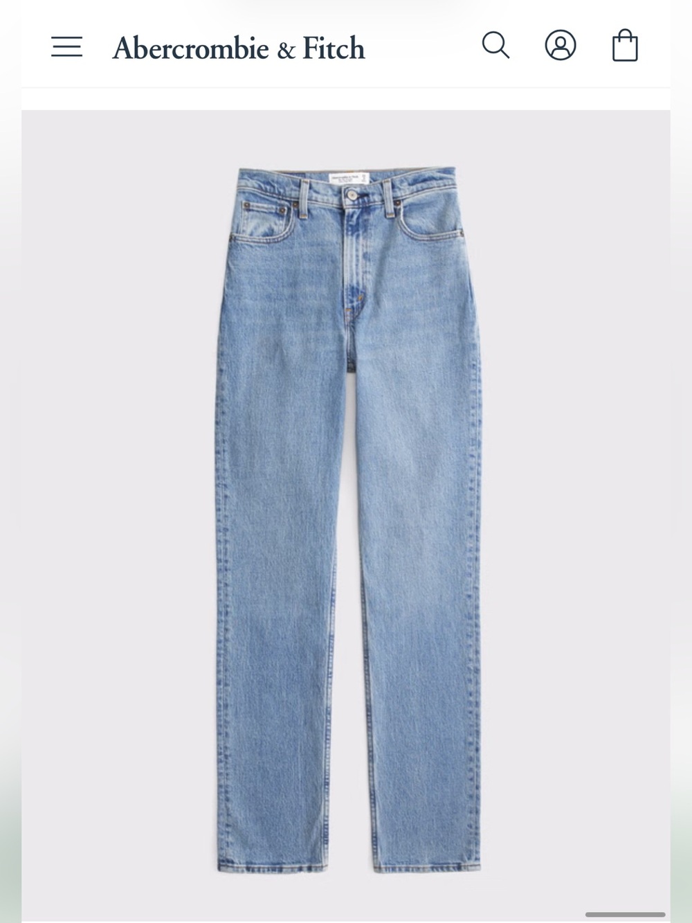 Ultra High Rise 90s Straight Jean size 4